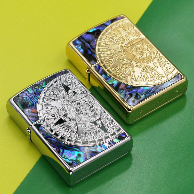 打火机zippo正版爱情海罗盘贝壳创意防风限量芝宝zippo