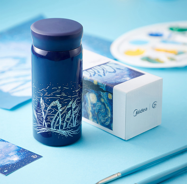 美的迷你保温杯女316不锈钢官方正品简约便携儿童学生可爱水杯子 - 美