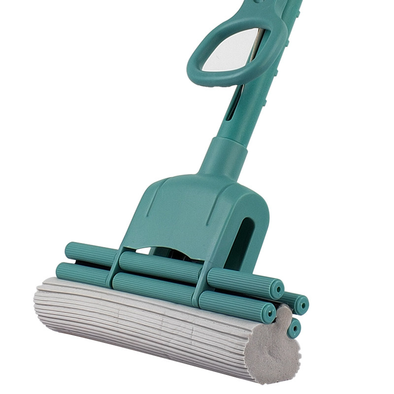 可立美滚轮挤水海绵拖把家用干湿两用吸水拖布胶棉拖把