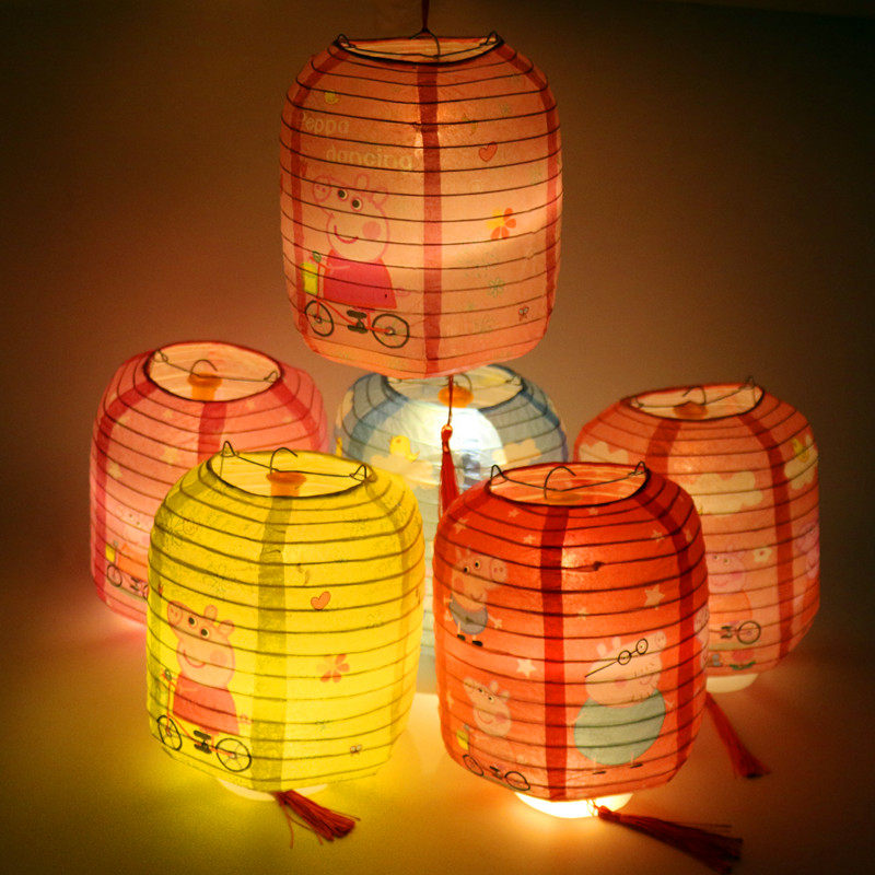 灯笼中秋冬瓜镂空纸灯汉服拍摄道具古风花灯灯笼