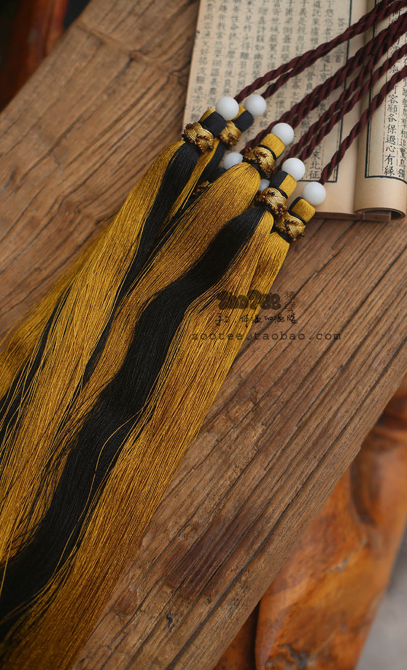 定制古琴穗子轸穗琴穗流苏精制雅致谣穗檀香古琴