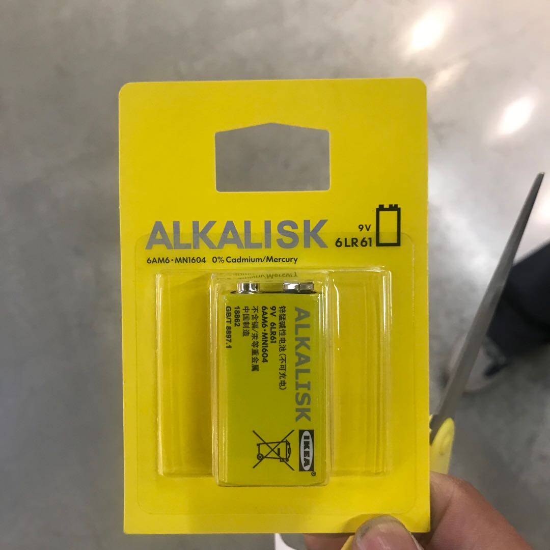 电池ikea宜家艾卡利斯6lr619v碱性遥控汽车普通干电池