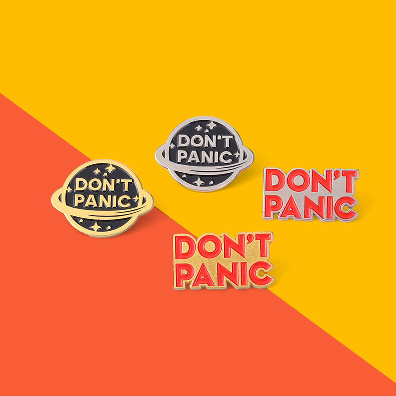 银河系漫游指南不要恐慌胸针潮流星球dontpanic胸针