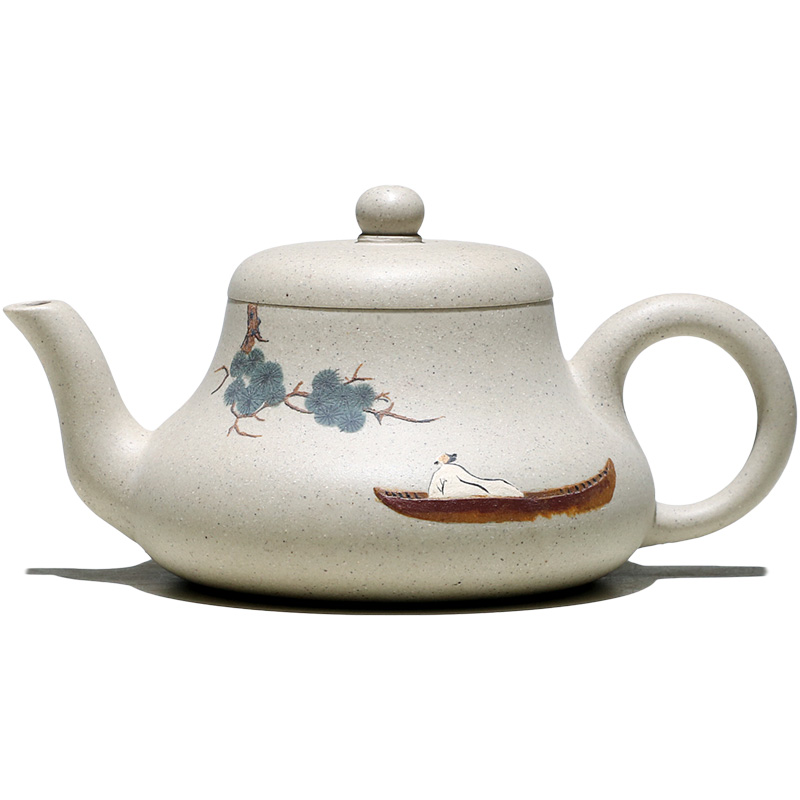 两笔宜兴宜兴紫砂紫砂壶范磊全手工泡茶茶壶原矿白玉茶壶