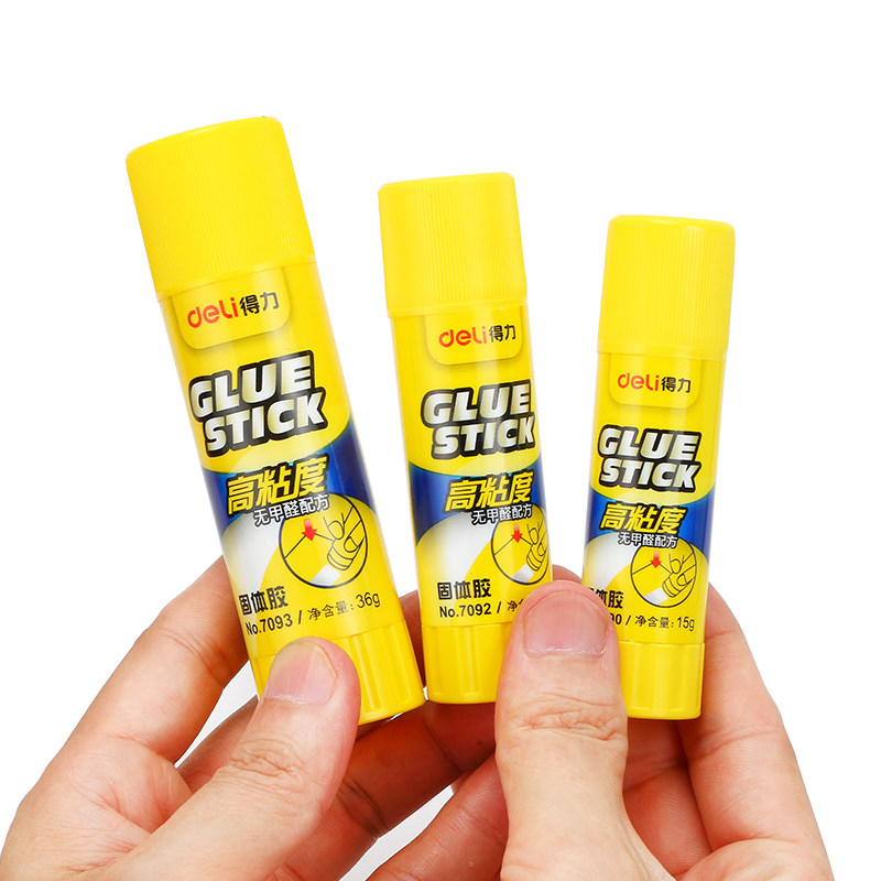 得力胶棒强力胶水办公财务胶水学生用无毒儿童幼儿园手工课制作36g大