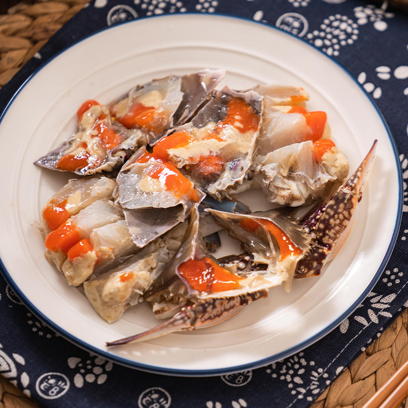 宁波梭子螃蟹醉蟹腌制舟山特产母蟹生即食呛蟹蟹类制品