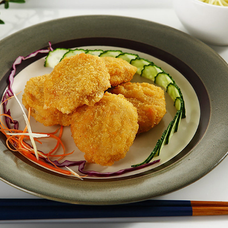 冷冻素香油炸肉饼植物200g酥排素食齐善8件素肉