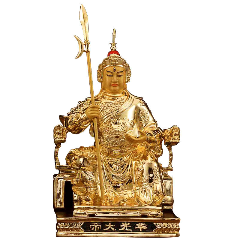 神像马元帅灵官护法道家天君台湾鎏金马天君灵光装饰摆件