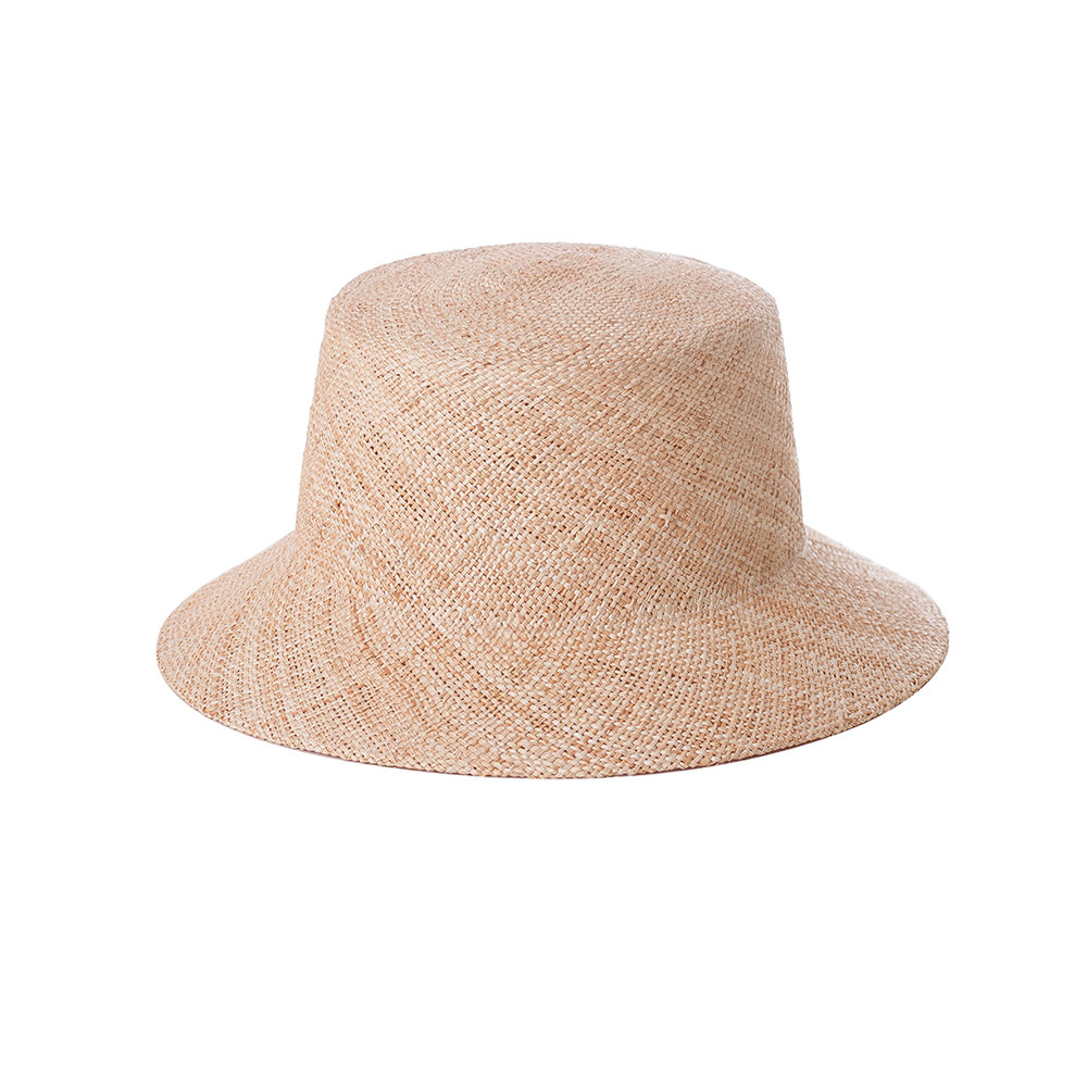 欧美春夏新款休闲简约钟型宝草小圆户外旅游帽子