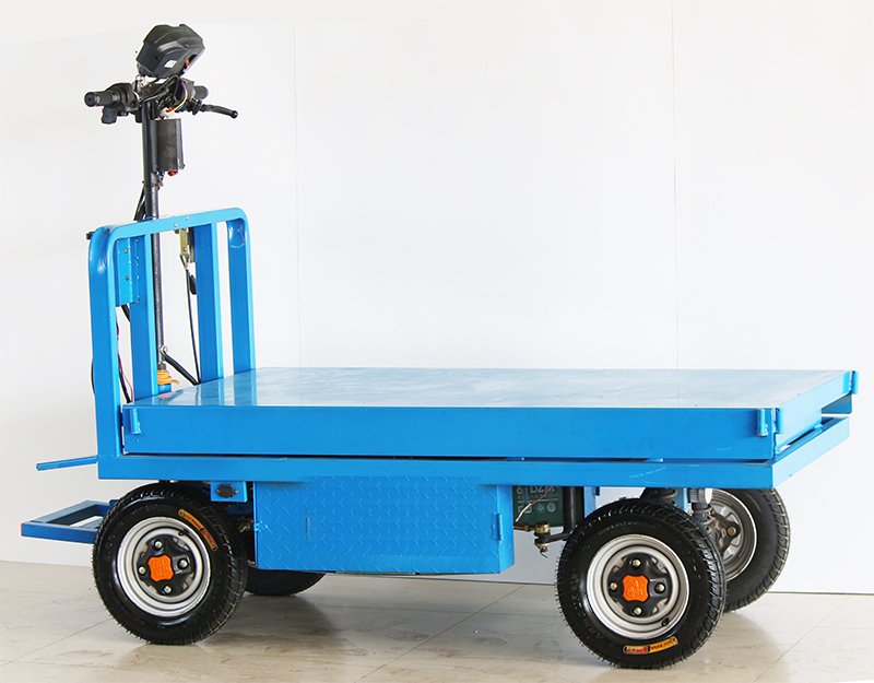 电动车液压升降平台台车移动升降机电动手推平板车电动四轮车