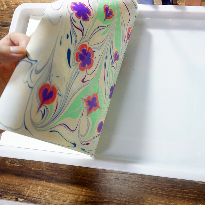 水拓画套装8色大瓶无毒湿拓画颜料 抖音同款儿童拓印浮水画土耳其