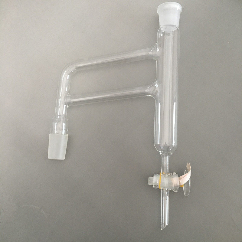 玻璃油水分离器双管活塞节门水器标准磨口教学仪器