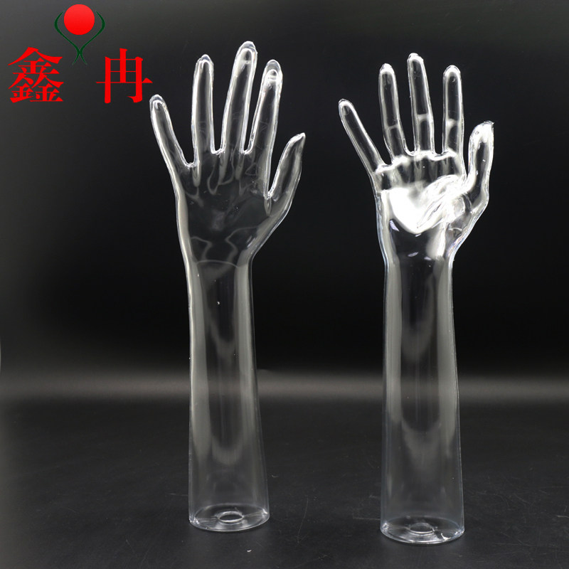 透明手模道具 手套拍摄拍照镂空抠图展示 塑料假手模型透明手模特
