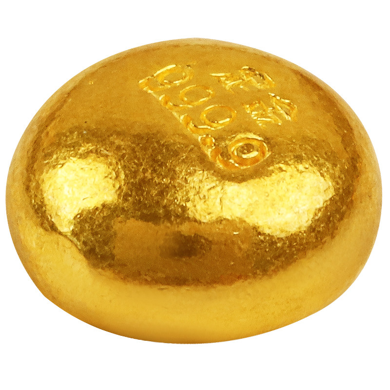 黄金投资攒钱足金实心小金豆金豆子金条赠送玻璃瓶手饰