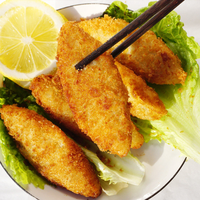 深海鳕鱼排油炸小吃生半成品裹粉鳕鱼条亚洲渔港汉堡专用西餐4盒