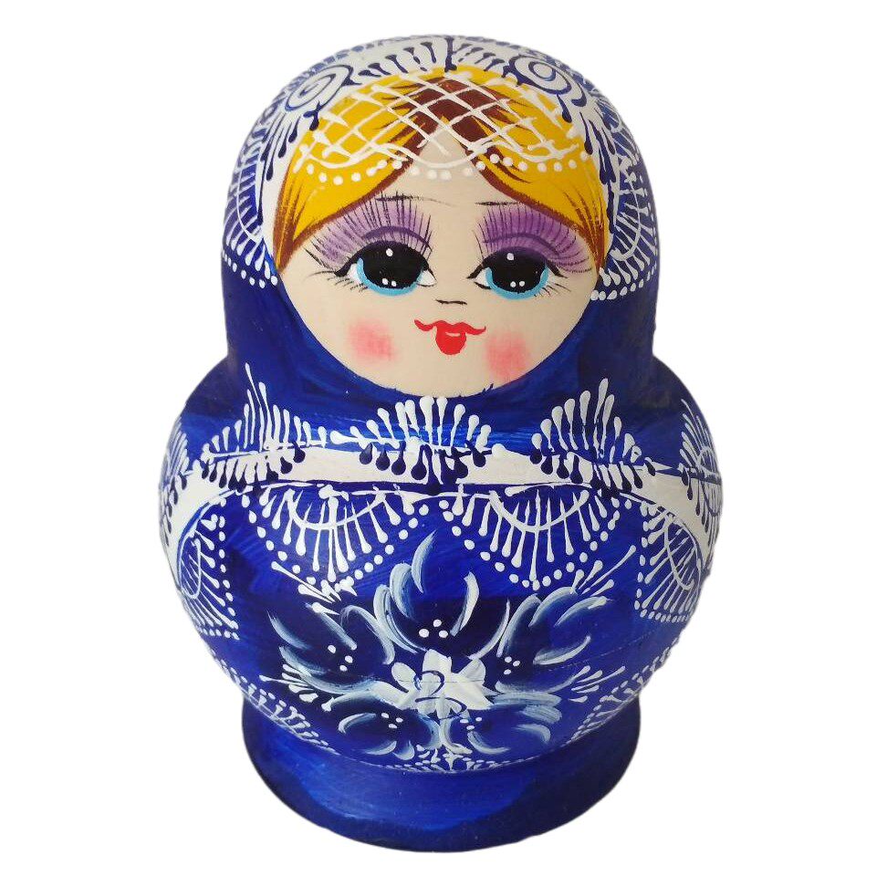 进口俄罗斯套娃高寒椴木环保大肚十层青花瓷儿童其他户外休闲玩具