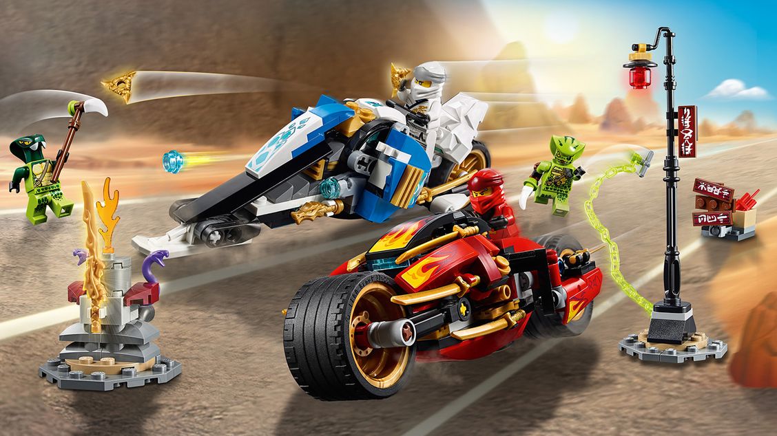 2022年新品幻影忍者凯的刀锋摩托中国积木拼装塑料积木