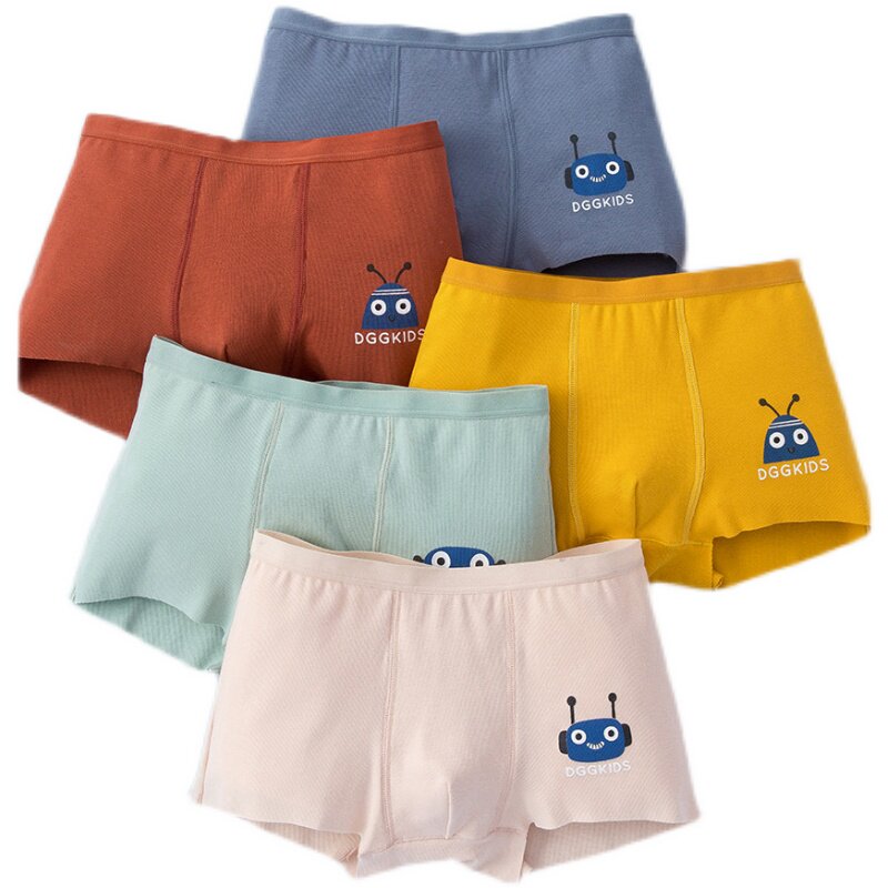 顶瓜瓜儿童内裤男童冰丝平角莫代尔中大顶呱呱纯棉内裤