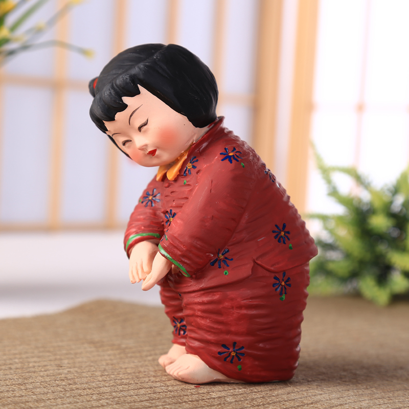 摆件cctv公益广告中国梦娃福娃卧室书桌家居摆件