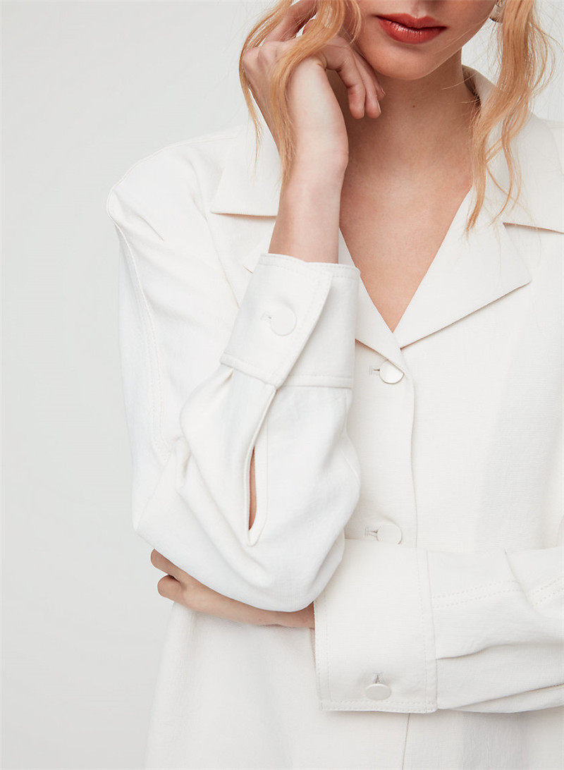 wilfred新款西装领子气质高端衬衫可刚小外外套衬衫