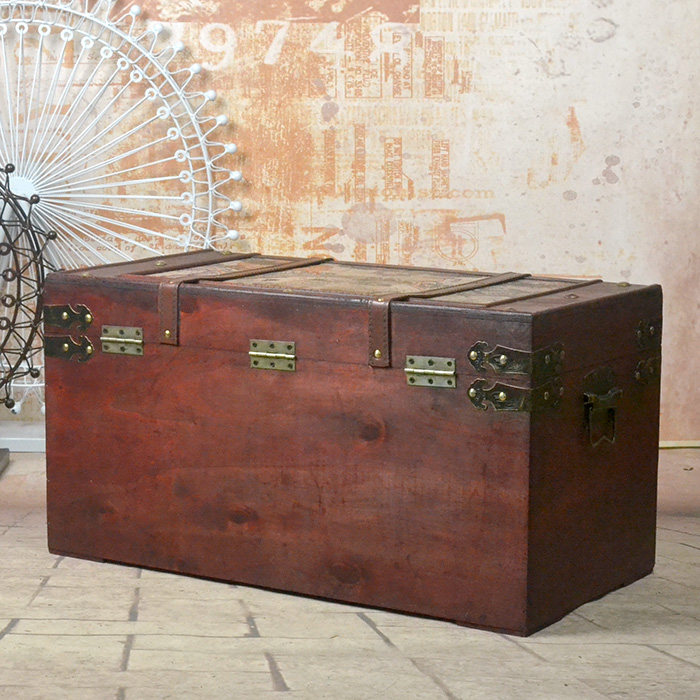 特大仿古欧式木箱老式箱子复古收纳箱做服饰收纳箱
