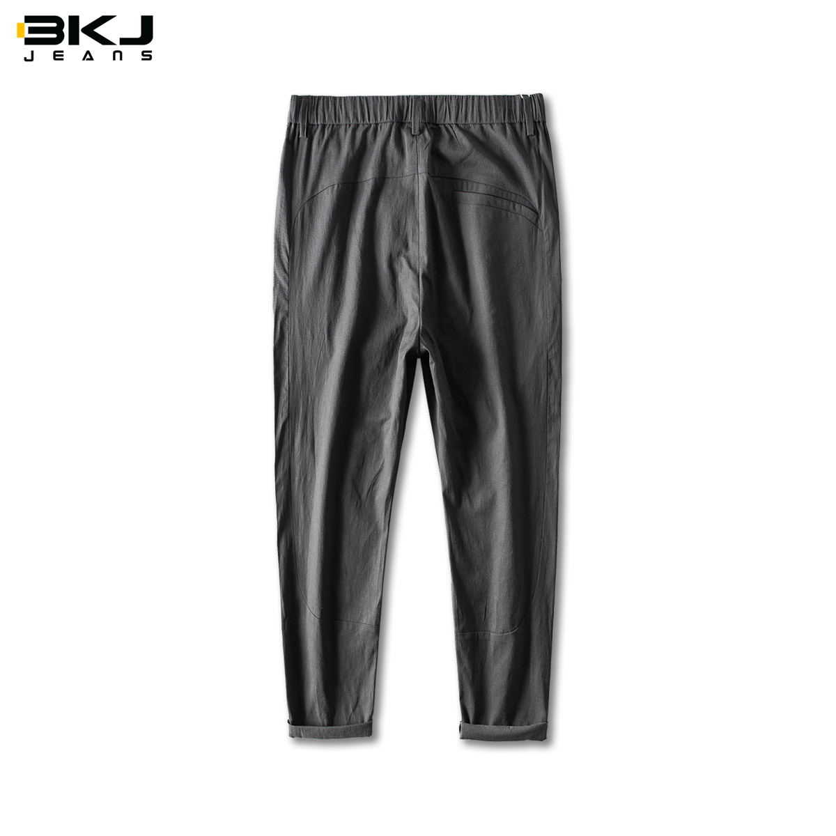 BKJ丝滑莱赛尔 冰丝九分男裤夏季薄款直筒宽松男士超薄运动休闲裤