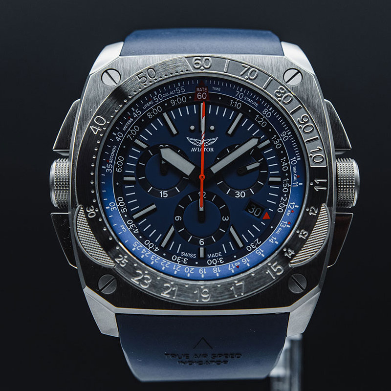 瑞士米格战斗机飞行员表盘石英计时100米防水游泳欧美腕表