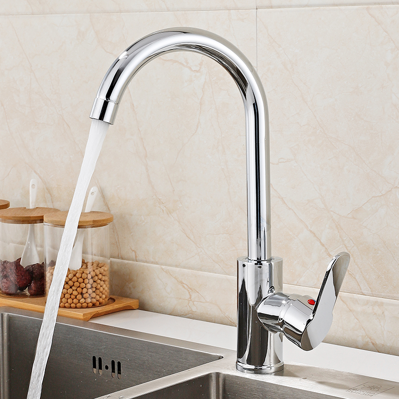 九牧王厨房洗菜盆冷热水龙头全铜单冷不锈钢水槽洗手盆面盆水龙头