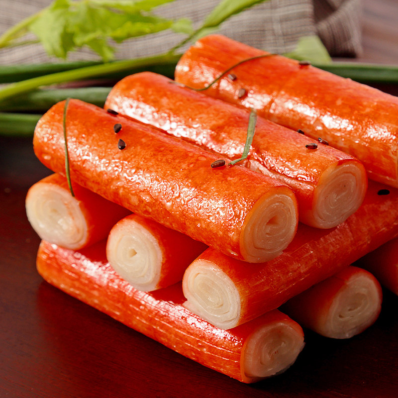 海霸霸王蟹味棒蟹柳手工大蛋饺鱼籽豆腐鱼籽包海鲜丸类