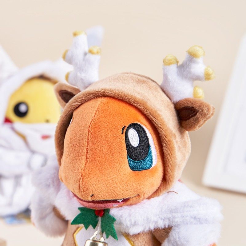 日本pokemon精灵宝可梦正版圣诞节皮卡丘毛绒公仔玩偶女生礼物