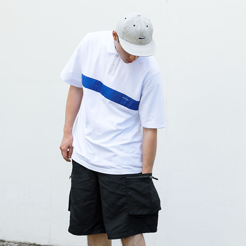 RADIUM韩国日系复古纯色潮牌POLO衫男短袖春夏宽松翻领T恤保罗衫