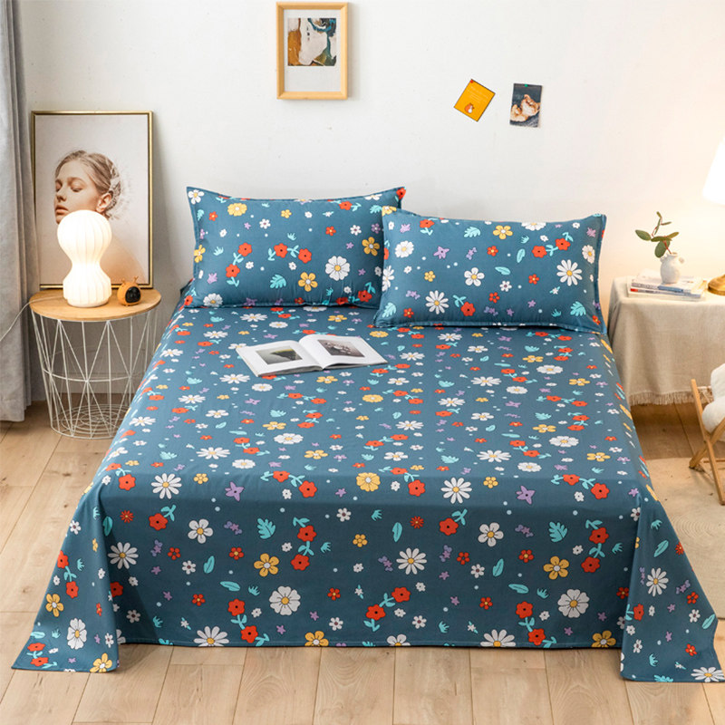 出口日本尾单全棉床单单件纯棉宿舍单人床学生简约床单