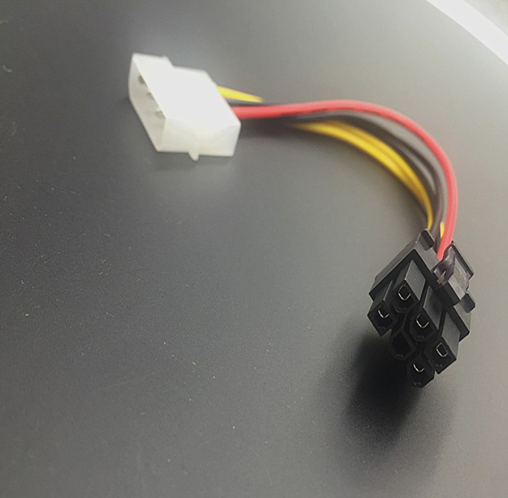 显卡4pin6pin电源线6p供电电线4pin6pin独显连接线