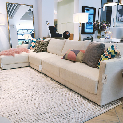 indigo布艺沙发组合式家具沙发客厅三人位多人位l型转角沙发