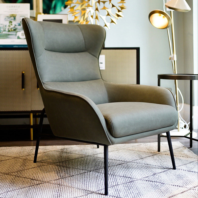 indigo 老虎椅单人沙发科技布懒人沙发卧室客厅简约休闲老虎凳