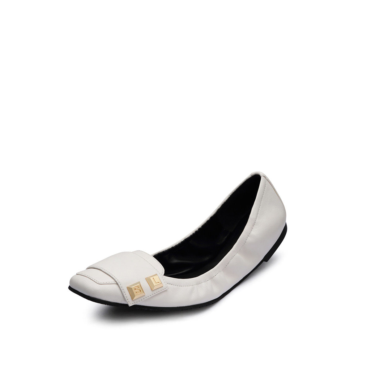 stellaluna女鞋新款平底鞋浅口羊皮方头露娜一脚单鞋