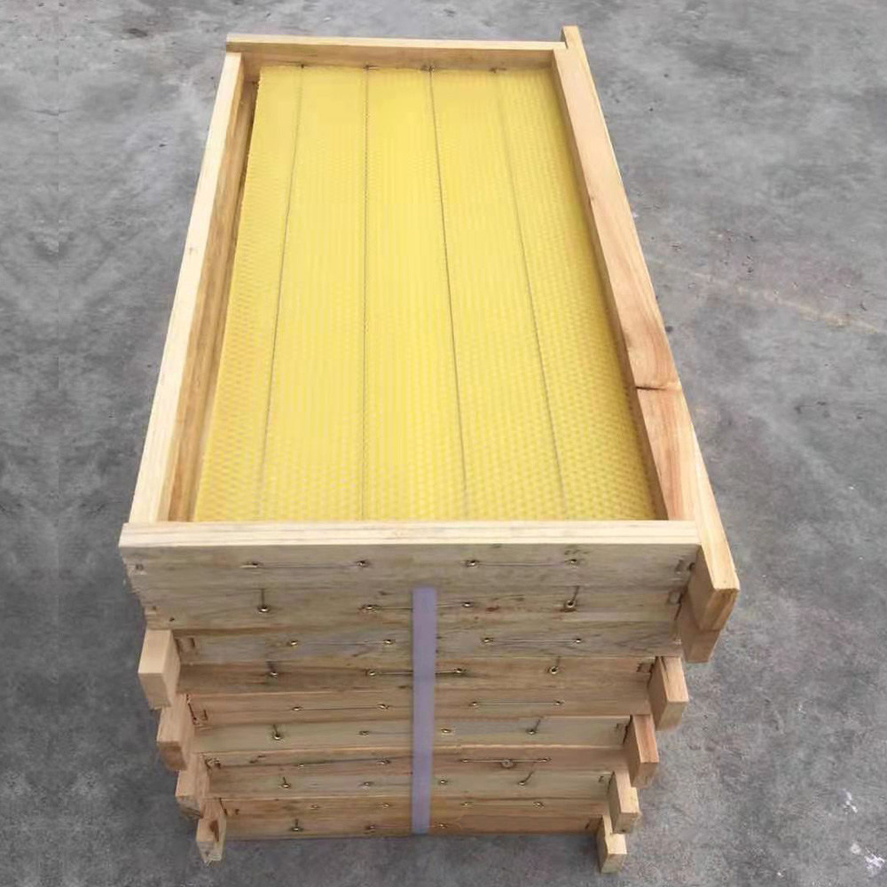 蜜生元蜂业成品巢框巢础杉木巢框养蜂工具蜜蜂箱的巢框带巢础