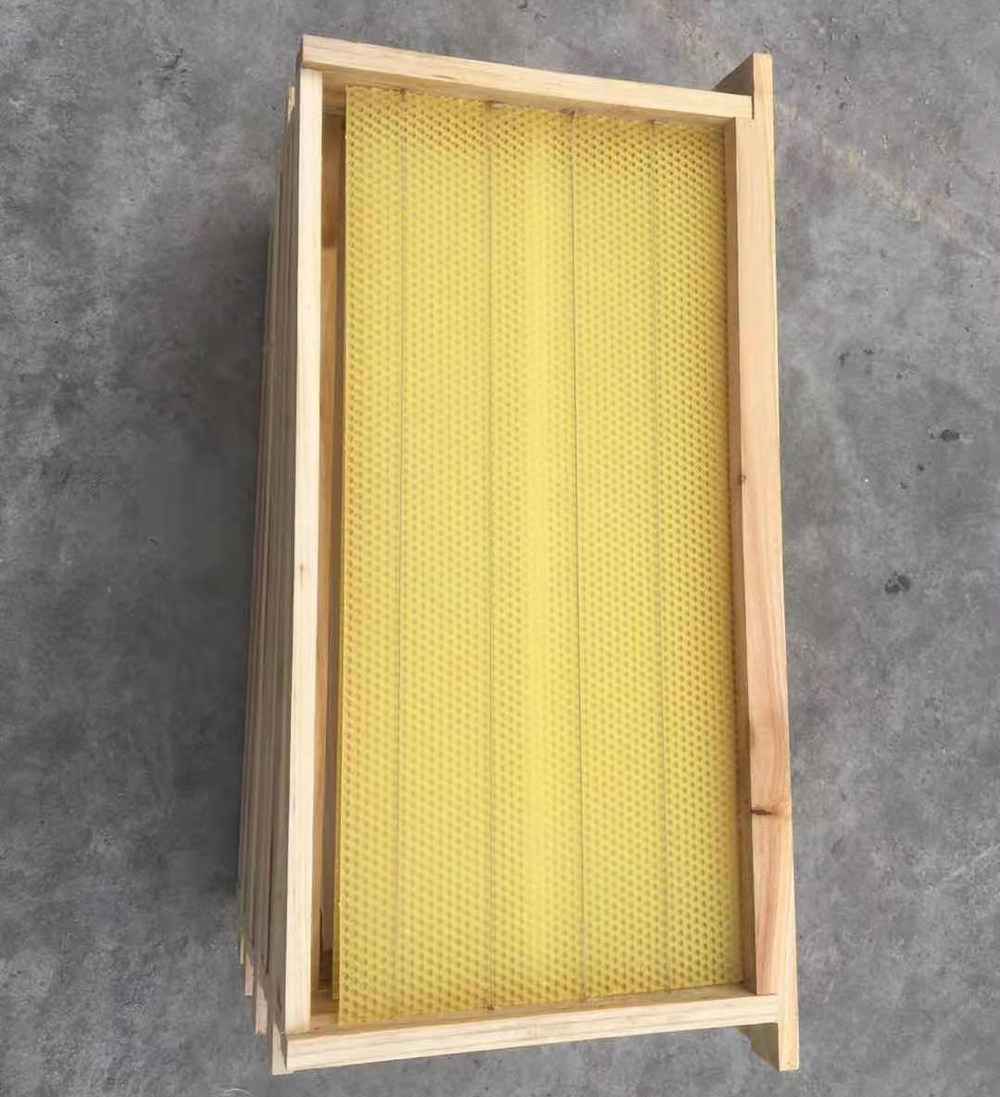 蜜生元蜂业成品巢框巢础杉木巢框养蜂工具蜜蜂箱的巢框带巢础