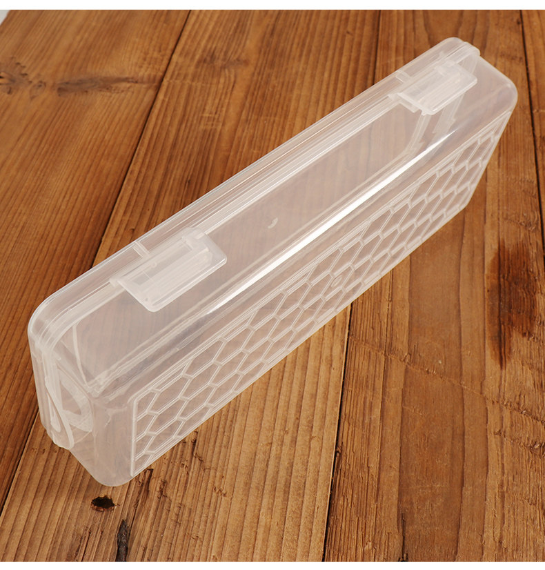 无毒无味透明塑料铅笔盒文具盒橡皮擦修正尺子素描文具盒