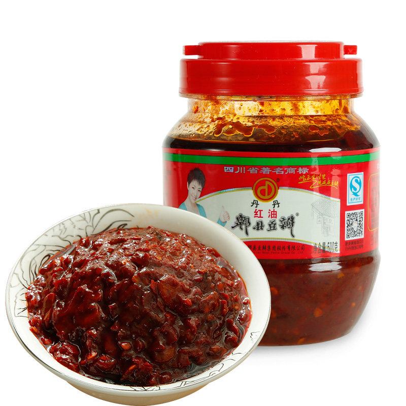 丹丹红油豆瓣500g四川郫县豆瓣酱川菜炒菜用调味料品