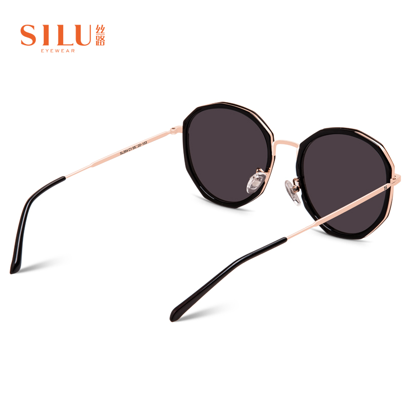 丝路眼镜春夏新款女士偏光太阳镜时尚圆脸墨镜太阳眼镜