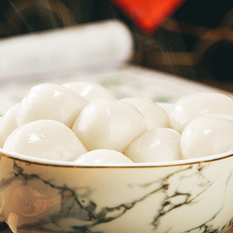 猪肉馅汤圆500g速冻汤圆大元宵糯米丸子点心方便早餐冷冻食品