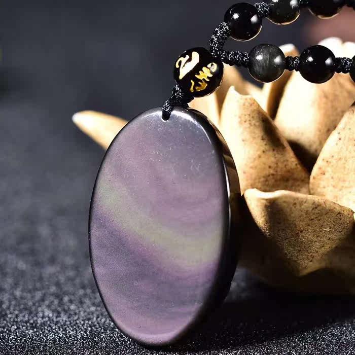 葫芦千蕊天然曜石吊坠彩曜石增庆项链冰彩火焰项坠