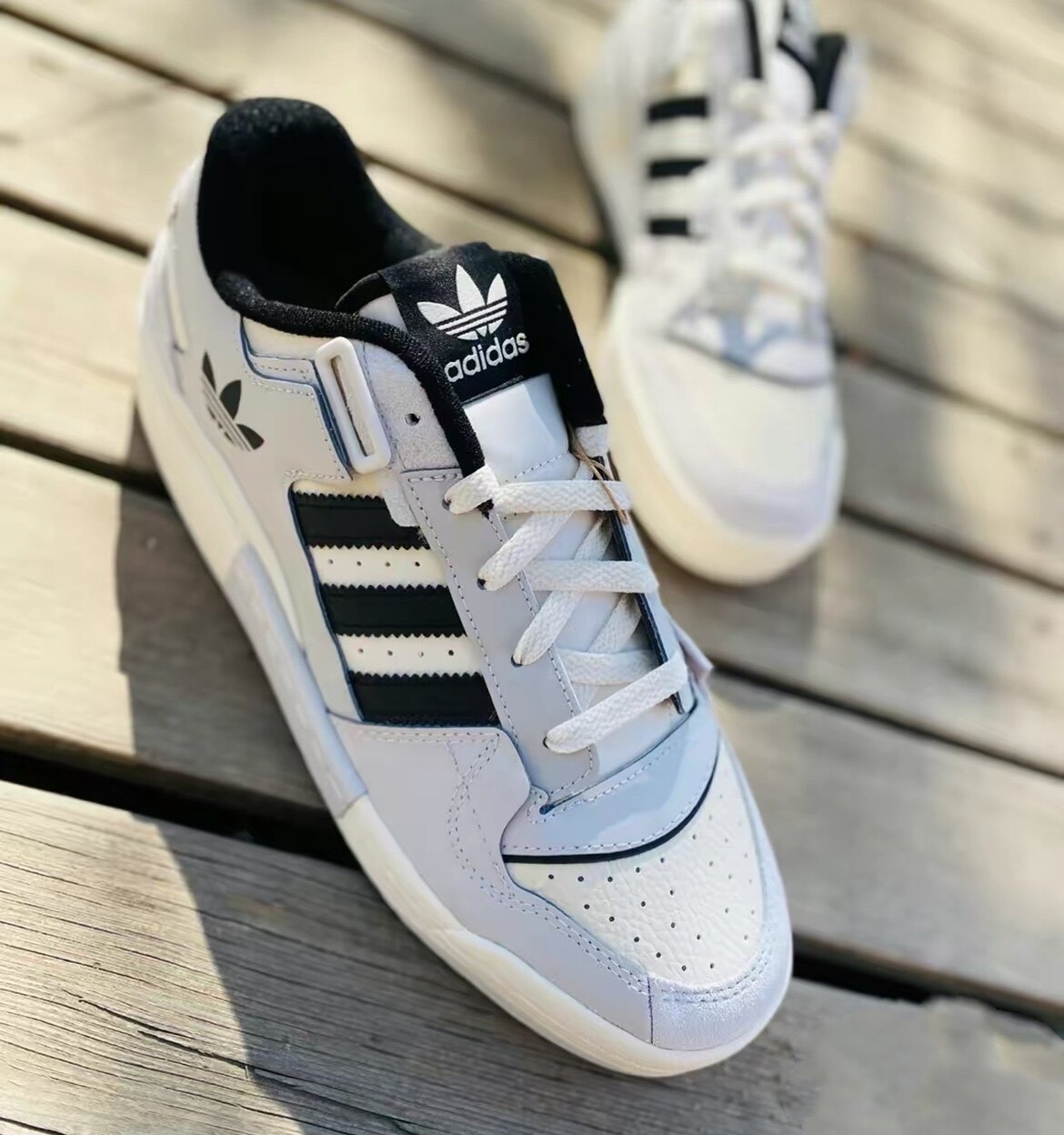 adidasforum黑白灰三叶草复古男女低帮运动休闲板鞋新款运动休闲鞋
