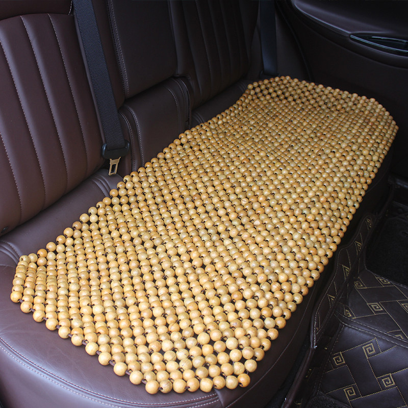 新款夏季汽车珠子坐垫四季通用透气单片木珠坐垫夏天简约凉垫座垫