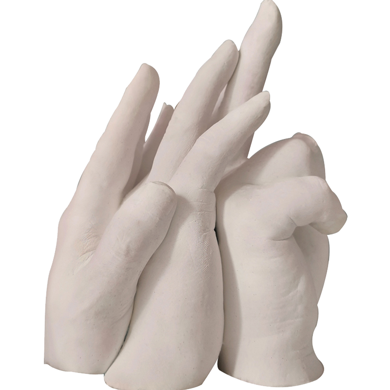 模型一家三口diy情侣手膜石膏成人人手材料手脚印