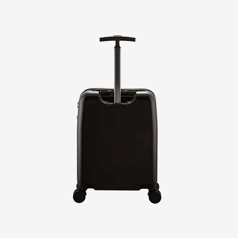 agnes黑色abs行李箱拉杆箱20寸j611ycno旅行箱