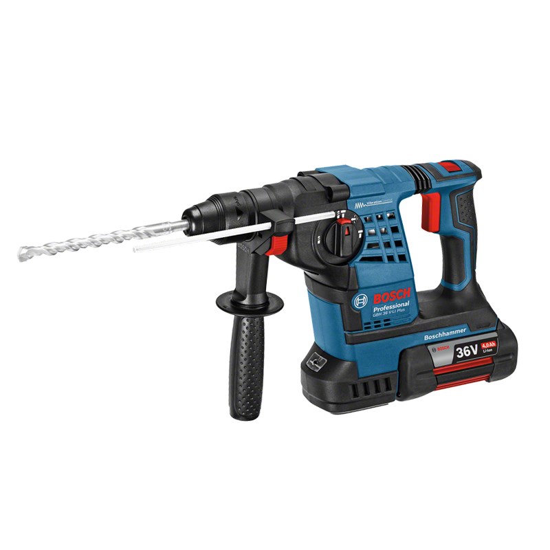 博世原装进口gbh36vlipuls轻型锂电充电电锤冲击钻四坑电锤三用