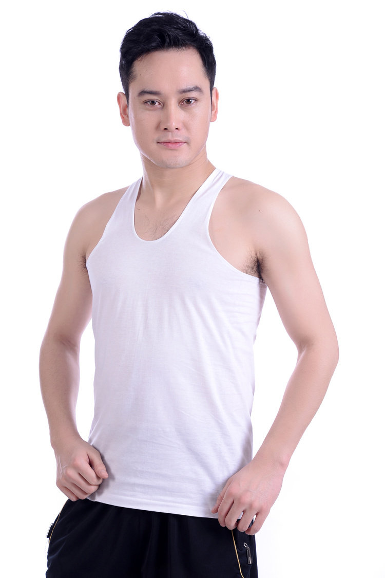背心中年中老年人老人宽松汗衫全棉加肥男士白背心背心