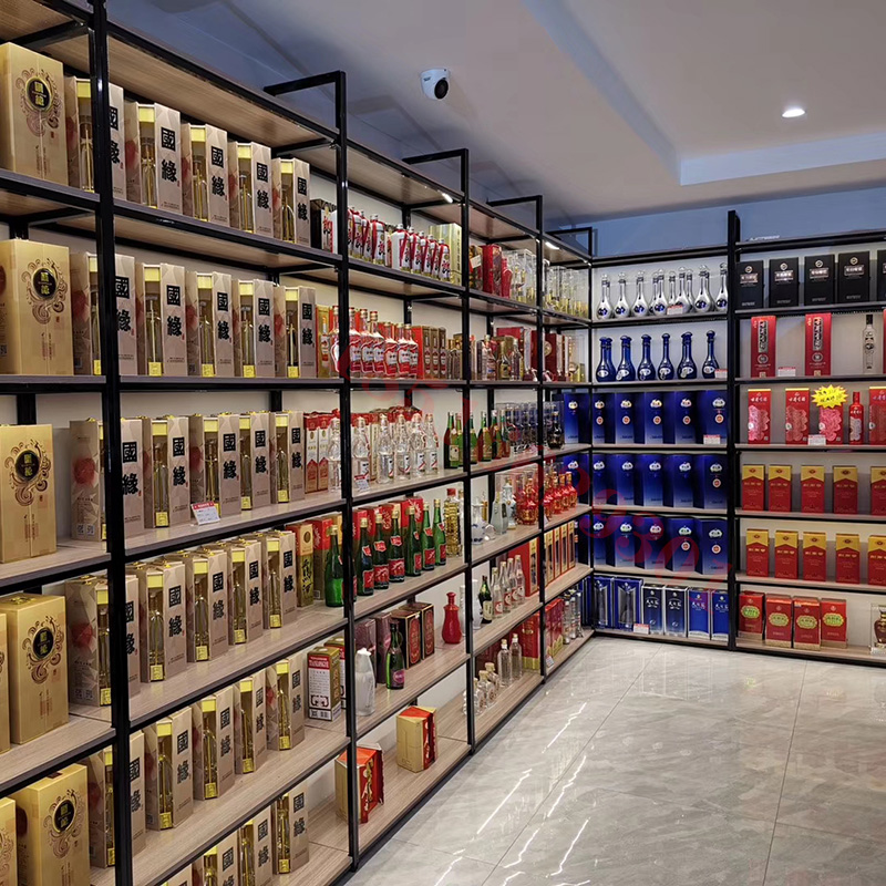 酒店定做烟酒货架名烟名酒展示柜玻璃烟柜红白商用展示柜